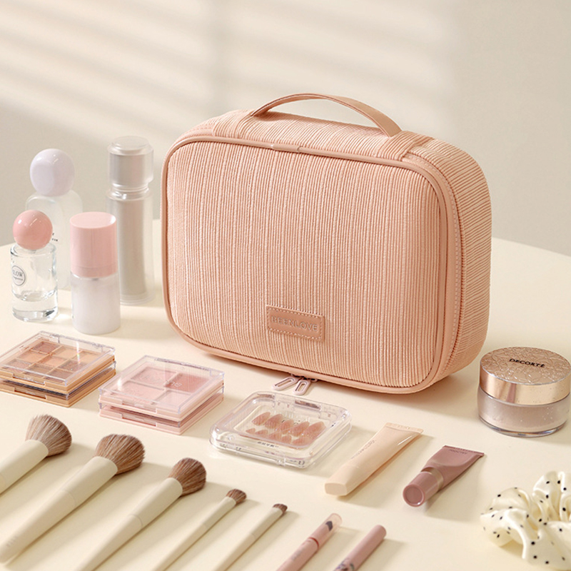 1 Stück einfarbige Make-up-Tasche Bild4