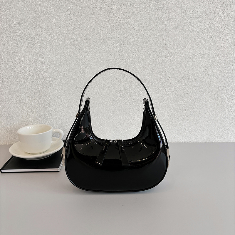 1 Stück einfache, elegante, einfarbige PU-Damenhandtaschen