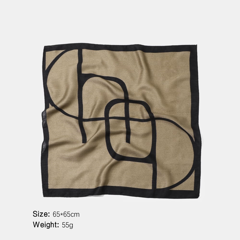 1 Piece Irregular Line Pattern Polyester Bandana