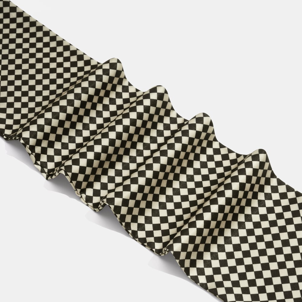 1 Piece Checkered Pattern Fabric Scarf Picture3