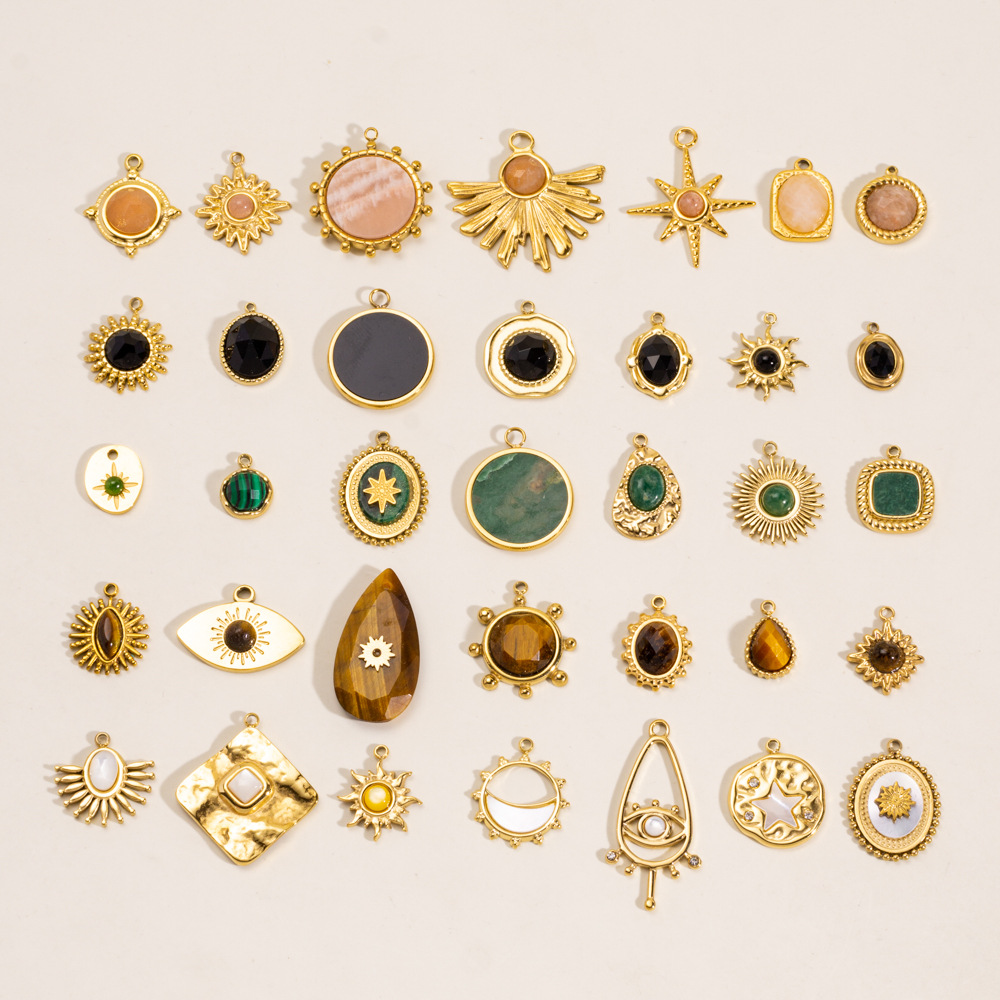 1 Piece Simple DIY Droplet Irregular Shape Stainless Steel Women's Pendants Picture3