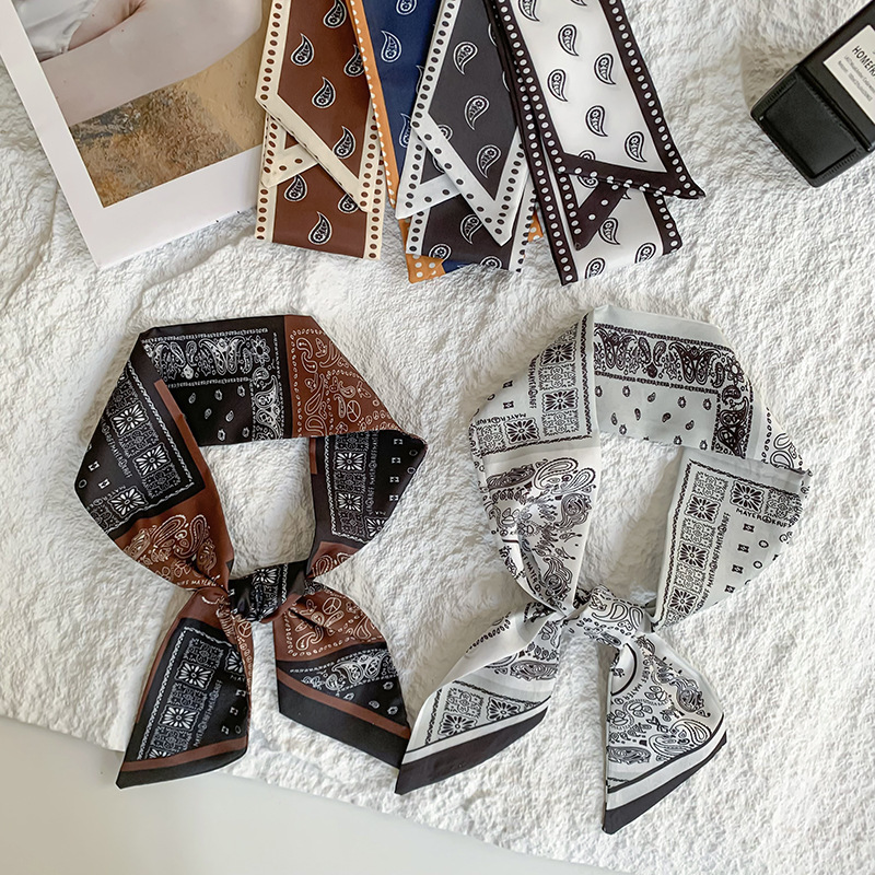 1 Piece Retro Paisley Pattern Polyester Women's Bandana h5Picture4