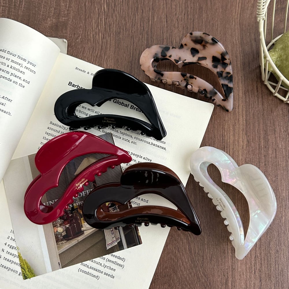 1 Piece Retro Irregular Heart Acetate Women's Hair Clips Picture3