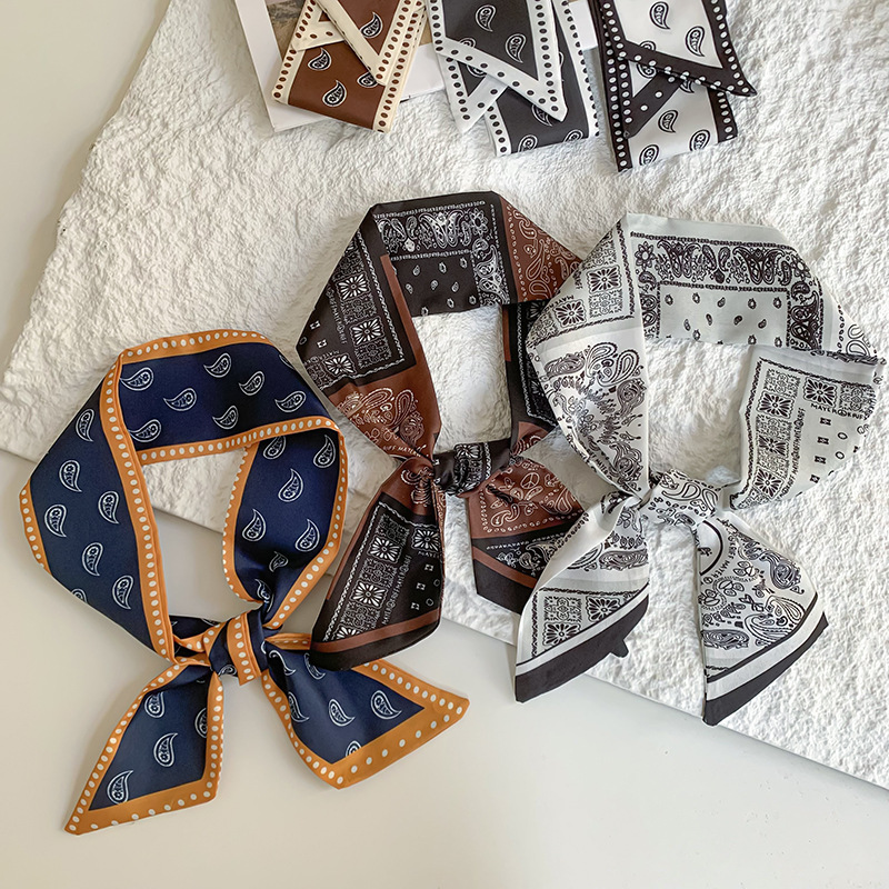 1 Piece Retro Paisley Pattern Polyester Women's Bandana h5Picture2