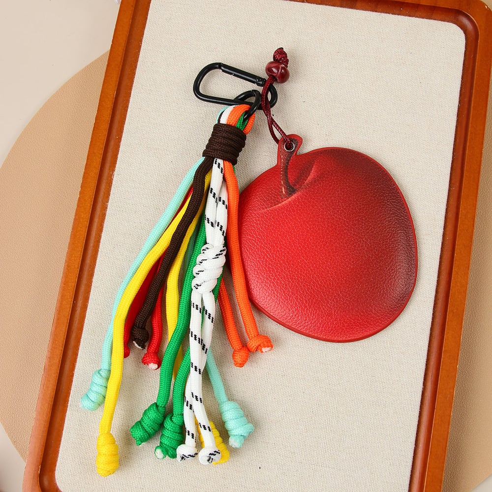1 Large Apple Shaped Touch Up Mirror  Women's Bag Charms h5Picture4