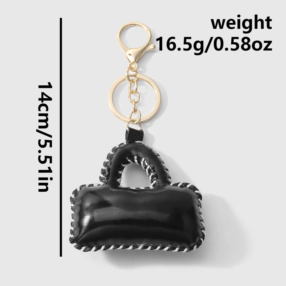 1 Piece Delicate Metallic Color Leather Women's Bag Charms h5Picture2