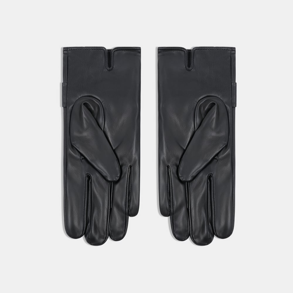 1 Paar PU-Damenhandschuhe mit Schleifenknoten h5Bild2