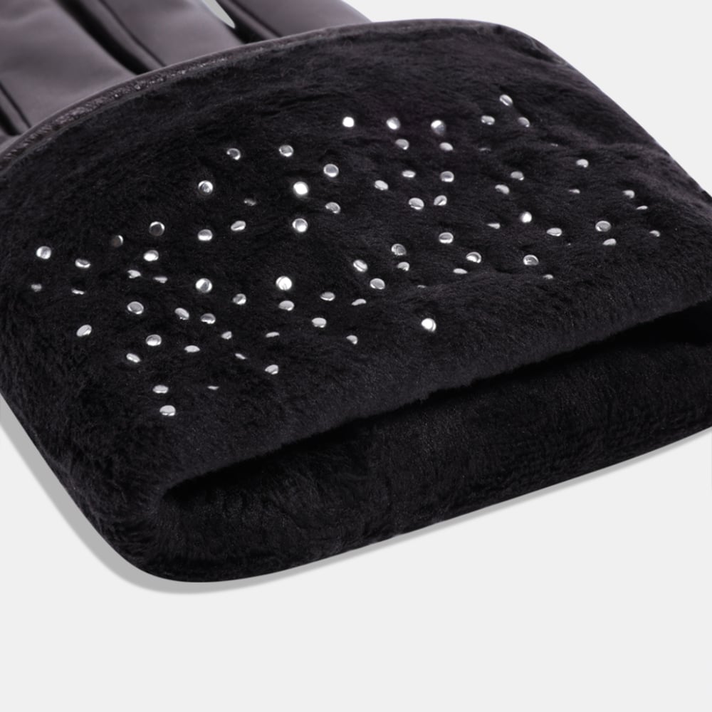 1 paire de gants élégants unis à perles pour femmes Image5