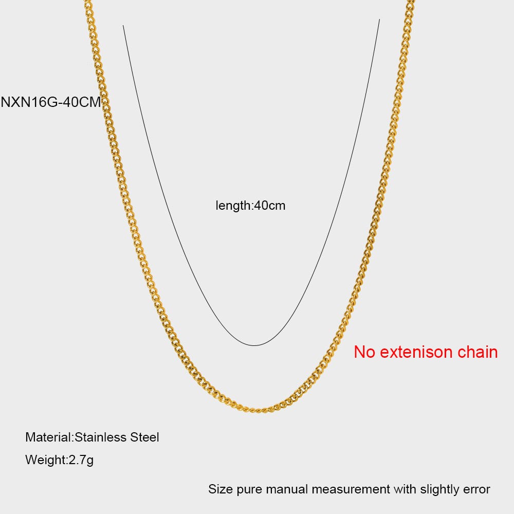 DIY Vielseitige und universelle stapelbare goldfarbene Edelstahlketten