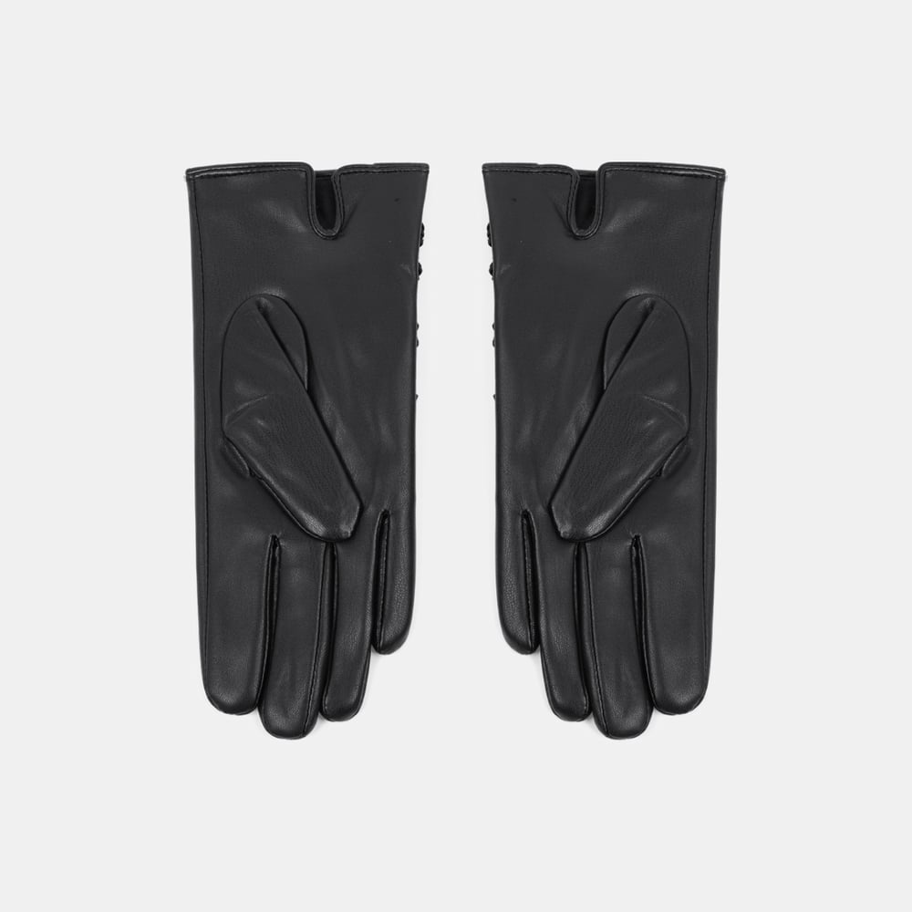 1 Paar Damenhandschuhe aus PU im Punk-Stil mit Quasten h5Bild3