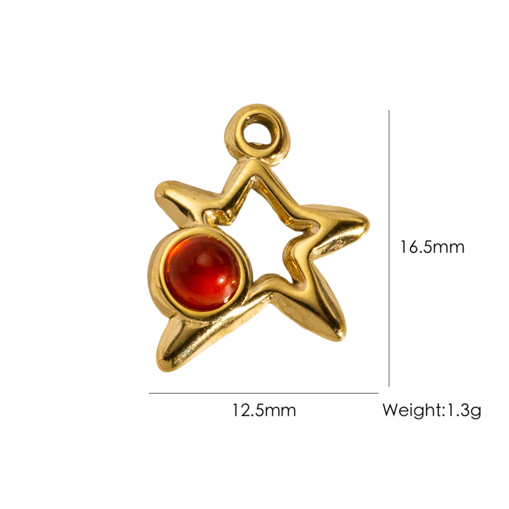 Pendentif femme en acier inoxydable ajouré de forme irrégulière à faire soi-même (1 pièce)