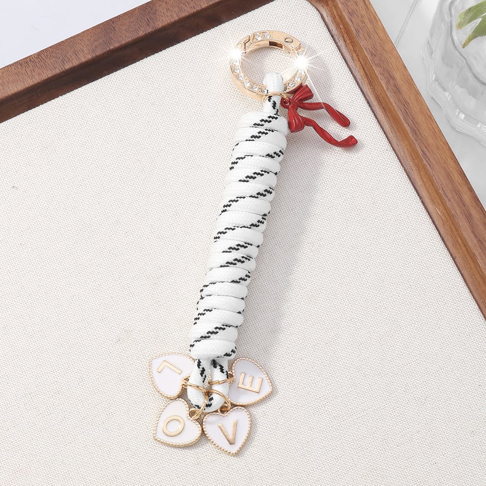 1 Piece Heart Bow Knot Alloy Bag Charm Picture3