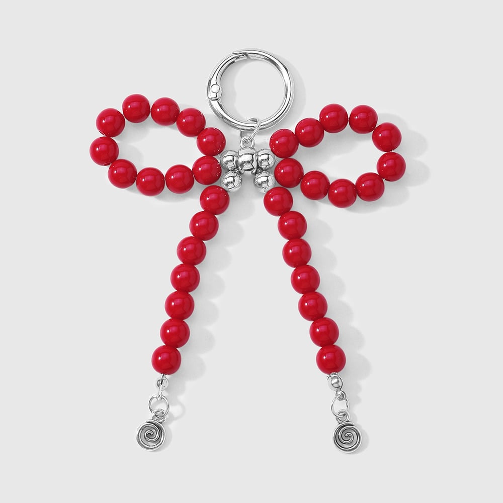 1 Piece Bow Knot Beads Mixed Color Resin Bag Charm 