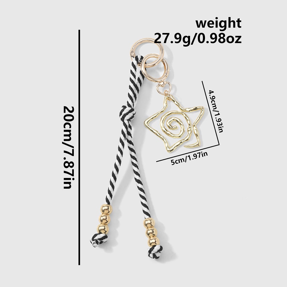 1 Piece Star Alloy Bag Charm h5Picture2