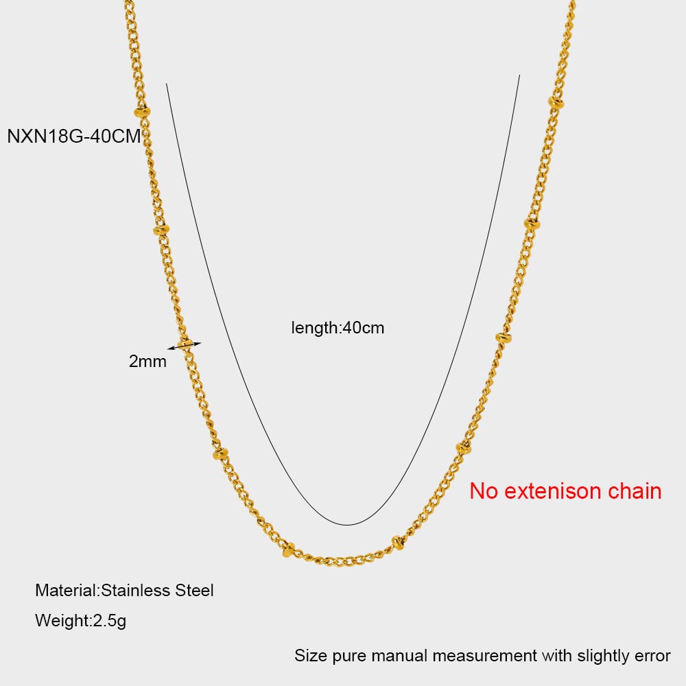 Einfache und stilvolle DIY goldfarbene Edelstahlketten