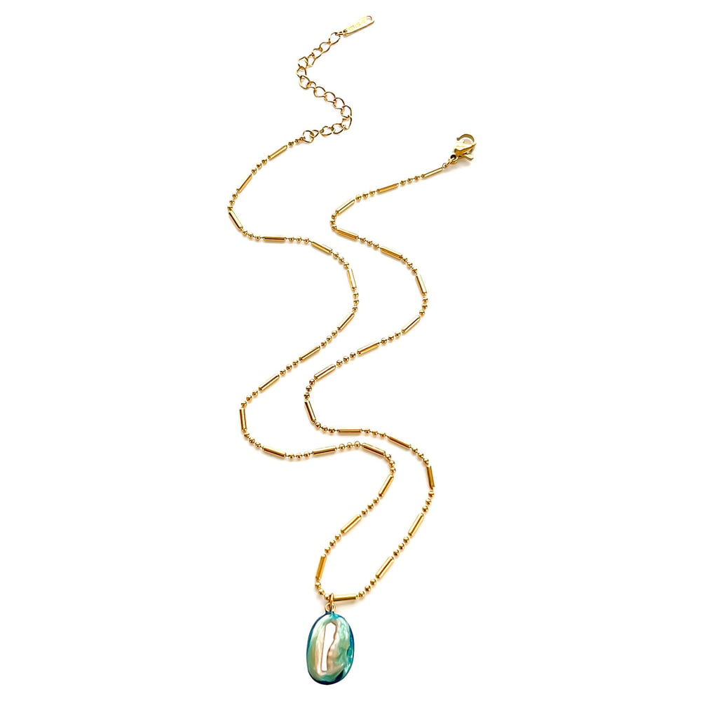 Collana con ciondolo a forma di animale oceanico in acciaio inossidabile smaltato da 1 pezzo 