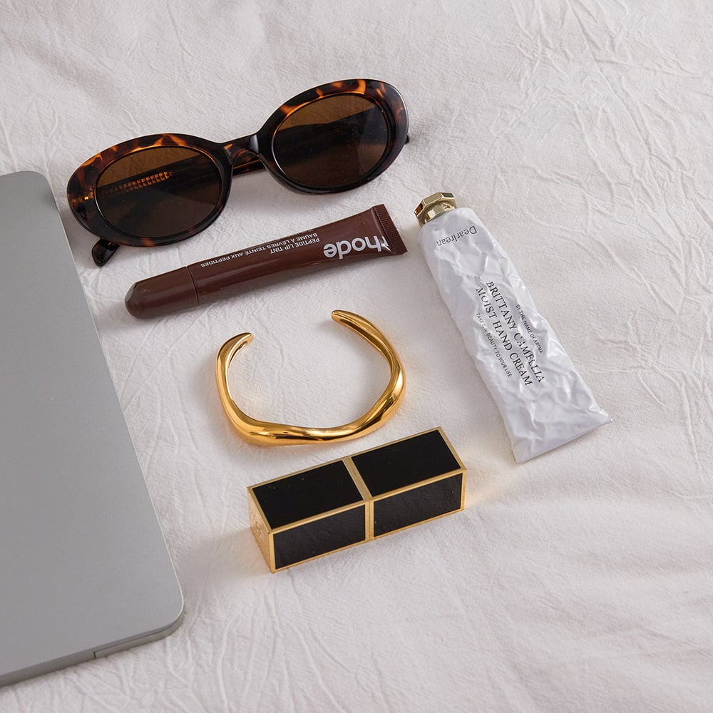 1 Piece Curving Annular Stainless Steel Gold Color Women's Cuff Bracelets h5Picture6