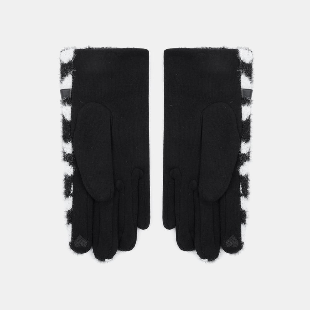 1 paar retro luipaardpatroon polyester dameshandschoenen Afbeelding3