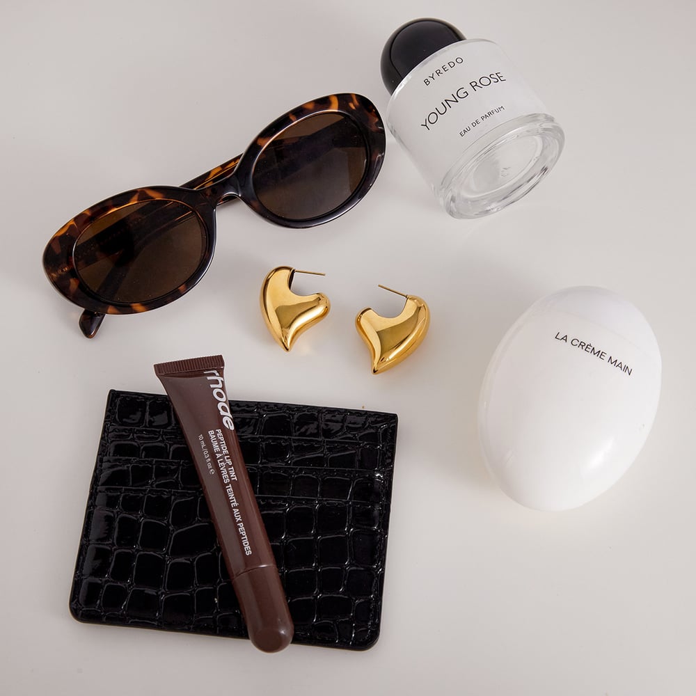 1 Pair Romantic Chunky Heart Stainless Steel Gold Color Women's Stud Earrings h5Picture5