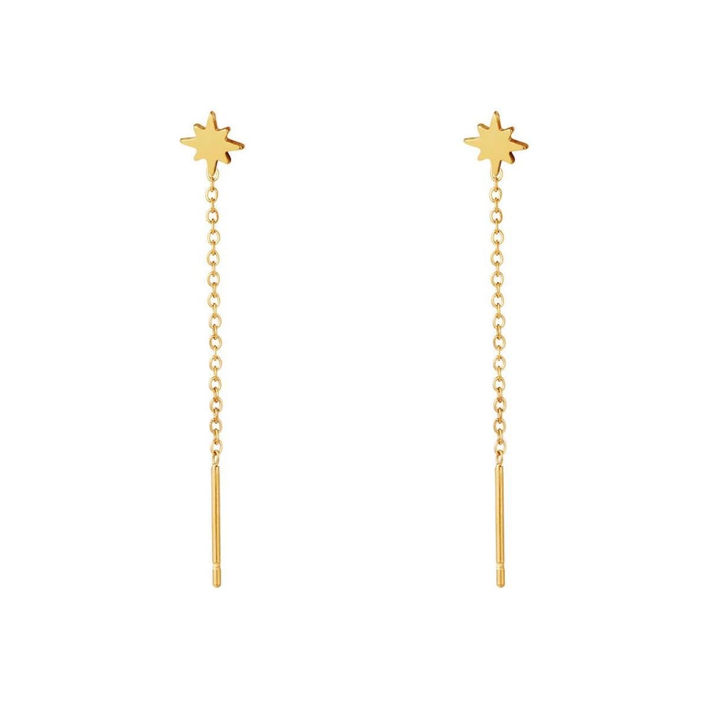 Boucles d'oreilles pendantes papillon h5Image4