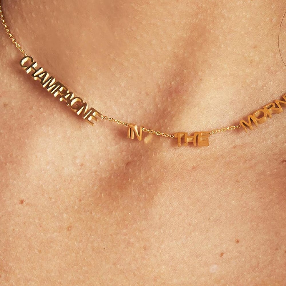 Necklace Champagne In The Morning Picture4