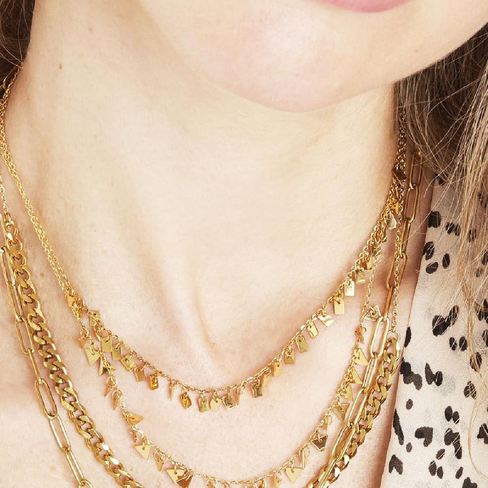 Necklace Floating Rectangles Picture5