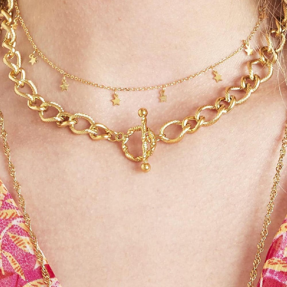 Necklace Floating Stars Picture3