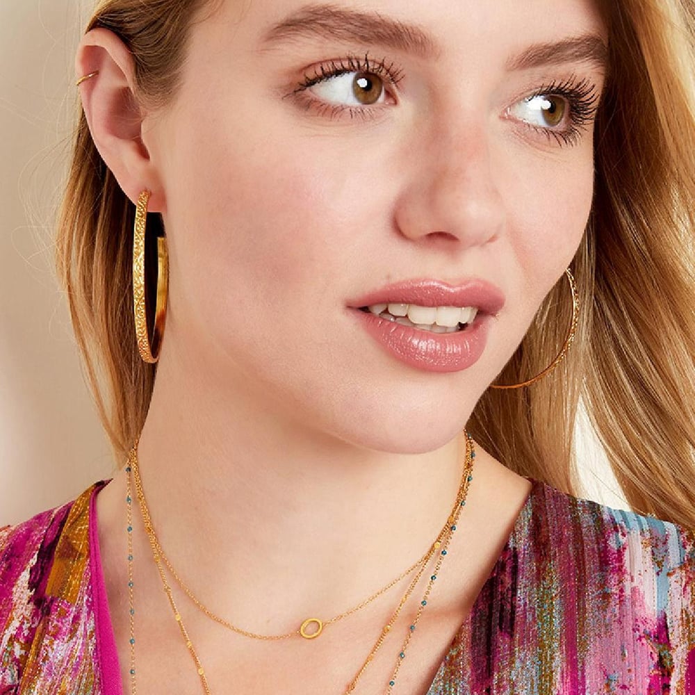 Minimalistic necklace open circle Picture3