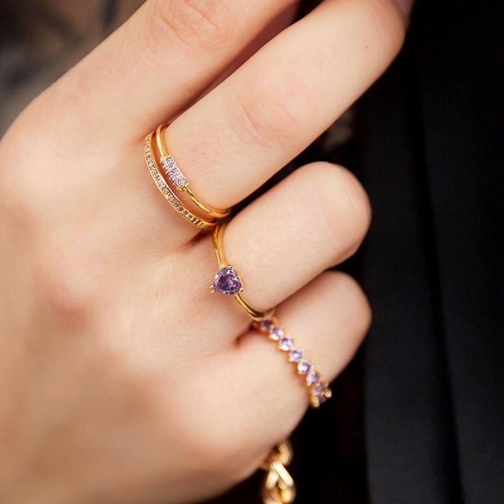 Ring zircon heart Picture4