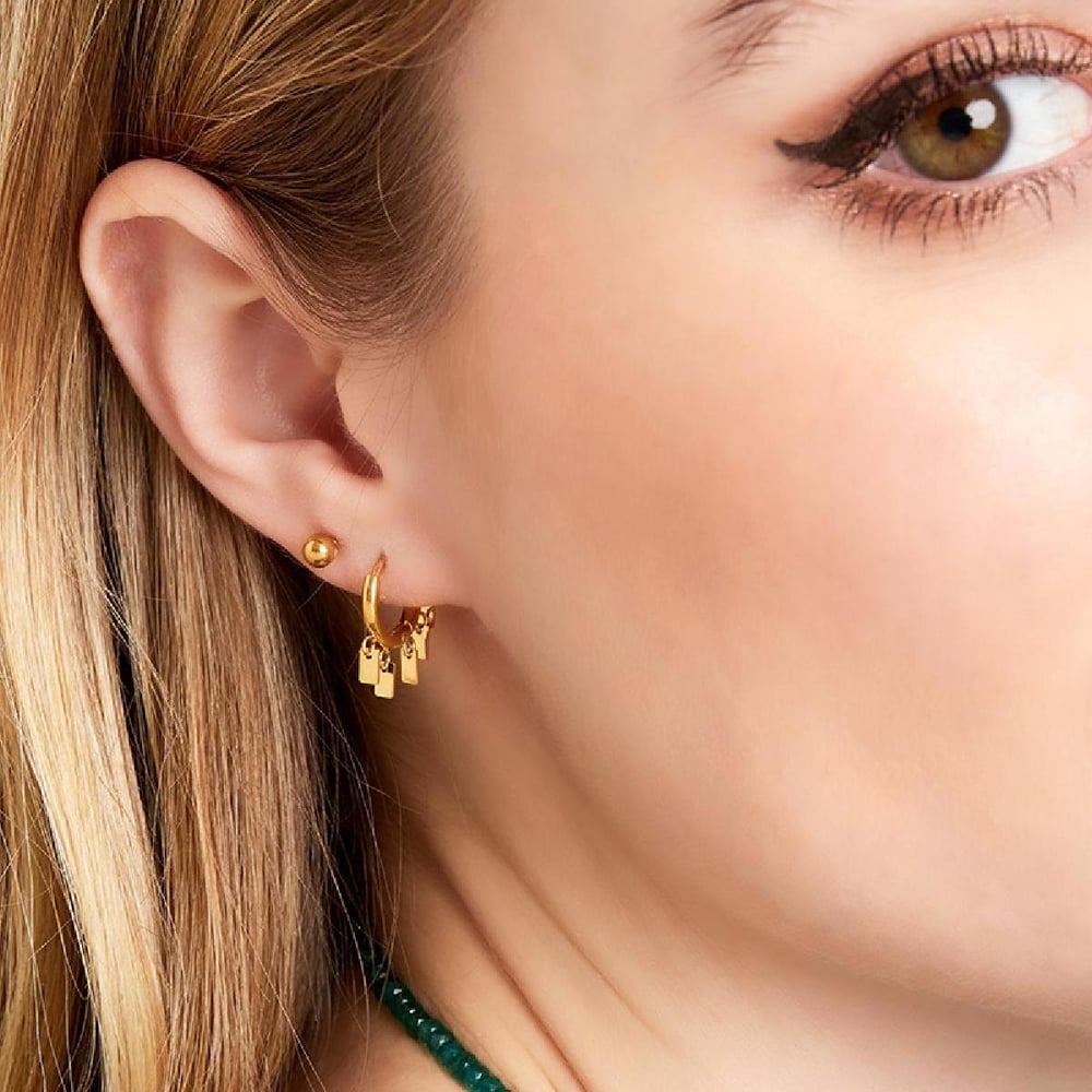 Earrings Floating Rectangles Picture4