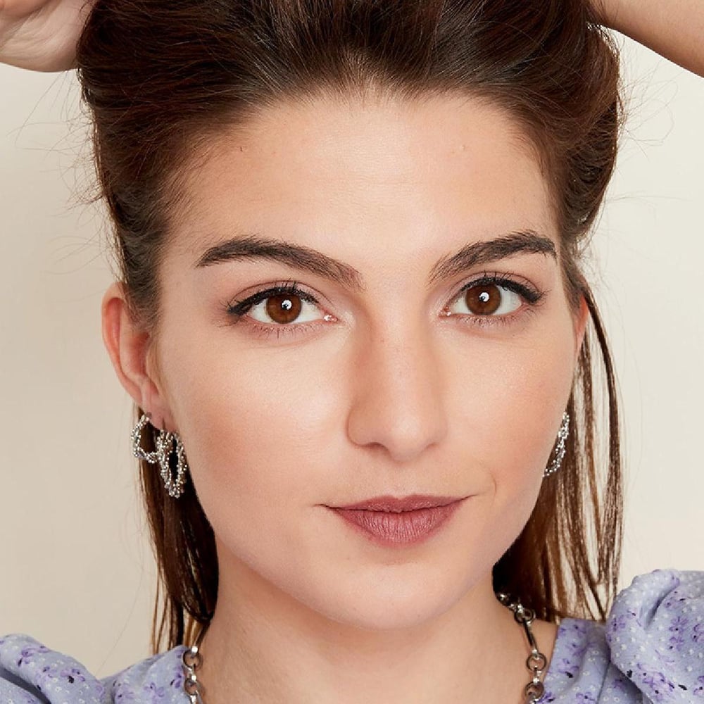 Orecchini a cerchio perle intrecciate multiple piccole argento Immagine2