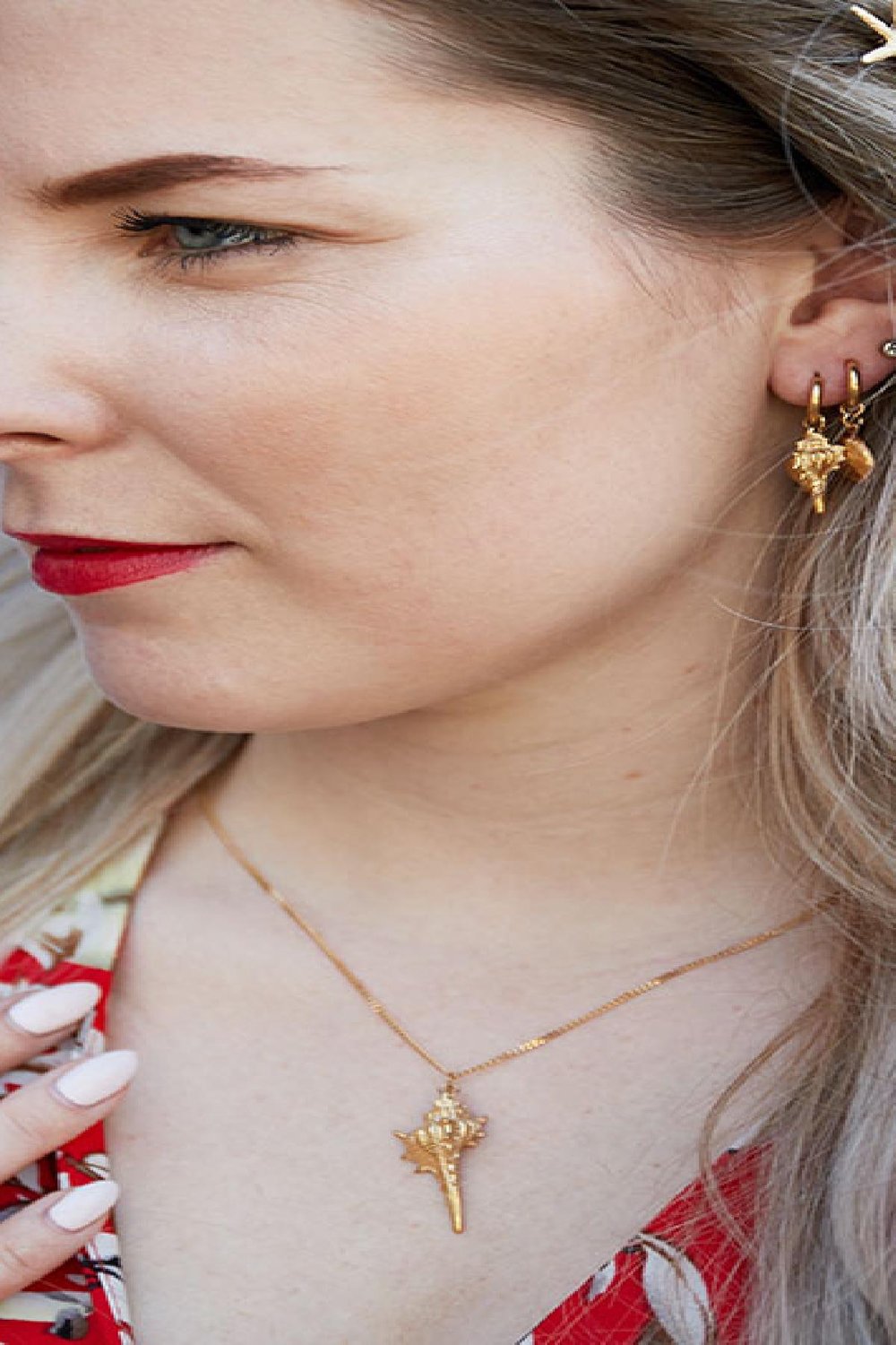 Kette Lovely Shell Silber Edelstahl h5Bild2