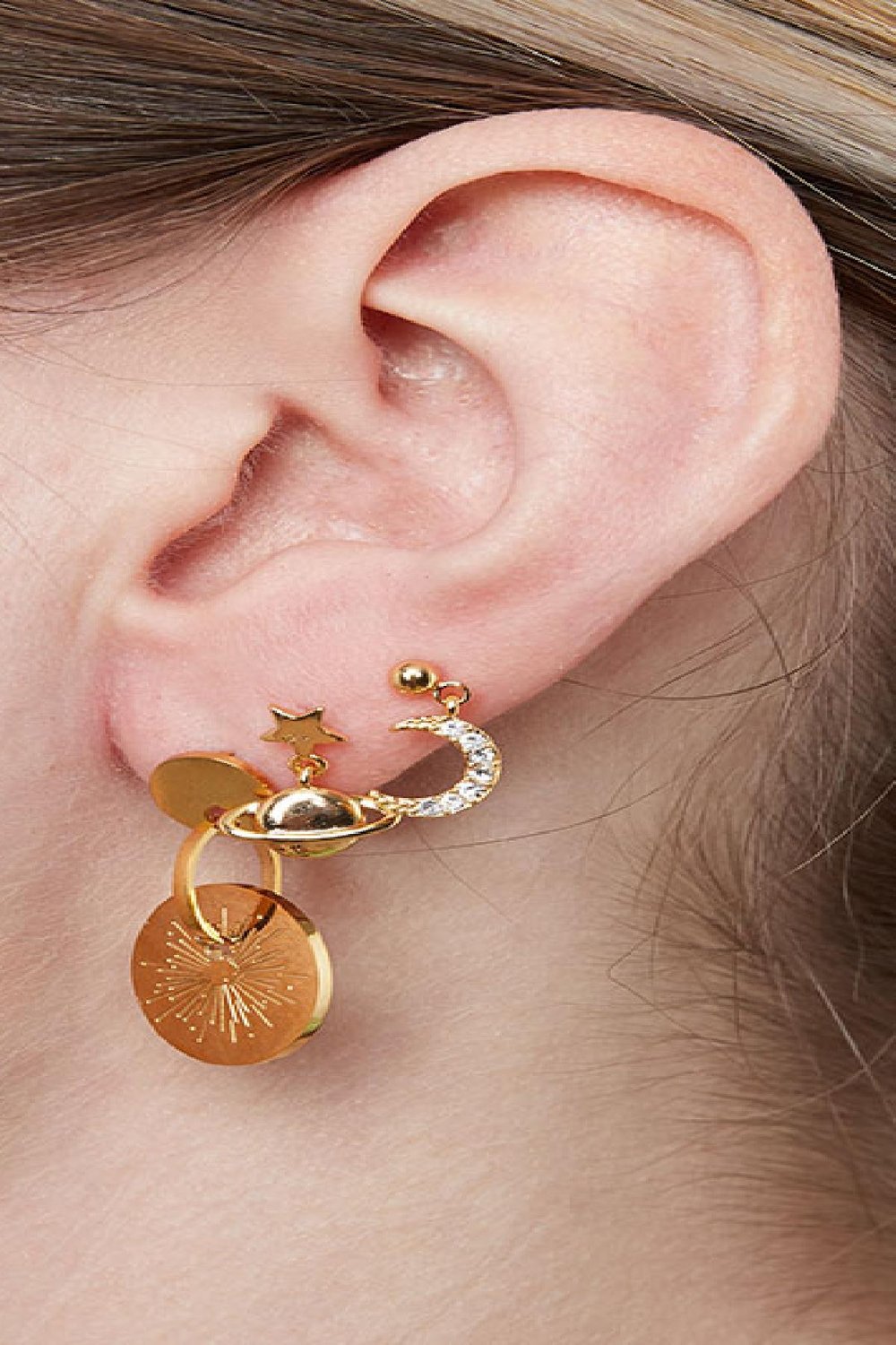 Oorbellen The Spark Zilver Stainless Steel h5Afbeelding2