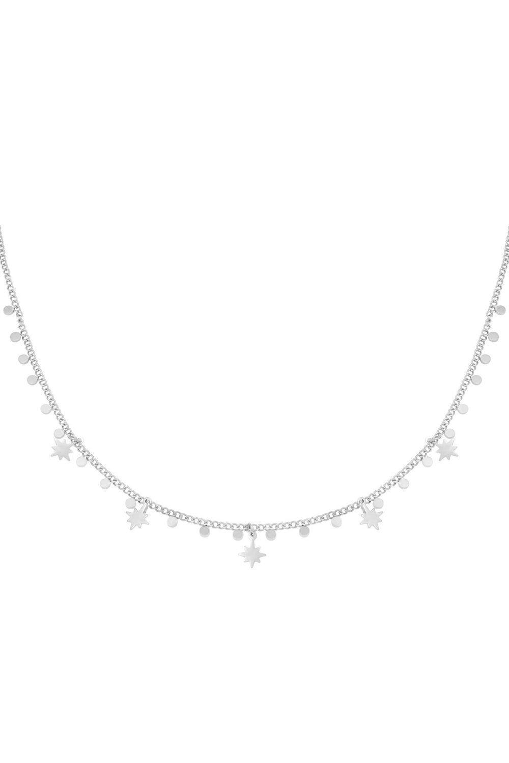 Necklace Universe Charms Gold Color Stainless Steel