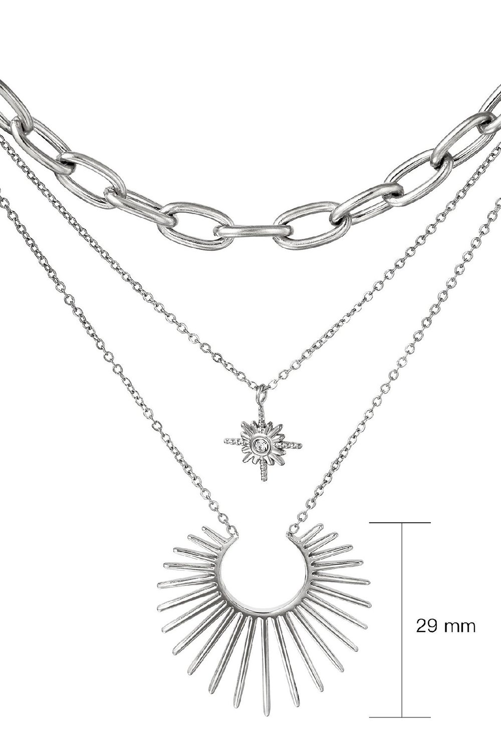 Ketting Starry Night Zilver Stainless Steel Afbeelding2