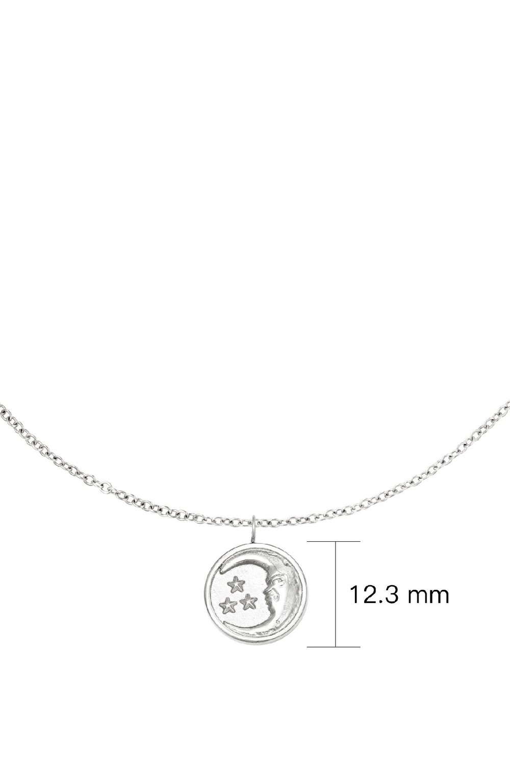 Halskette Glowing Moon Silber Edelstahl Bild4