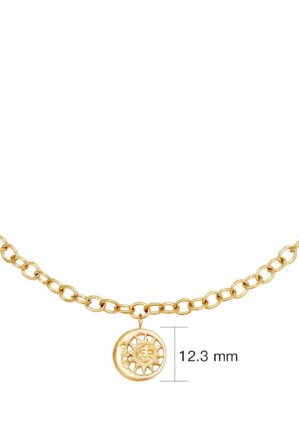 Ketting Moonlight Chain Goud kleur Stainless Steel Afbeelding4