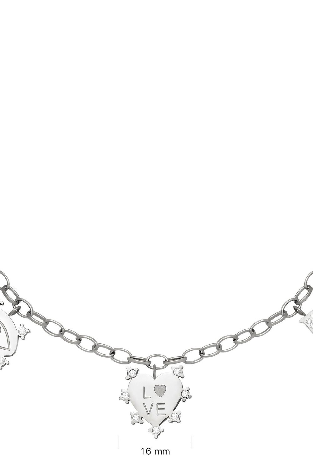 Ketting Eye-Love-You Chunky Zilver Stainless Steel Afbeelding4