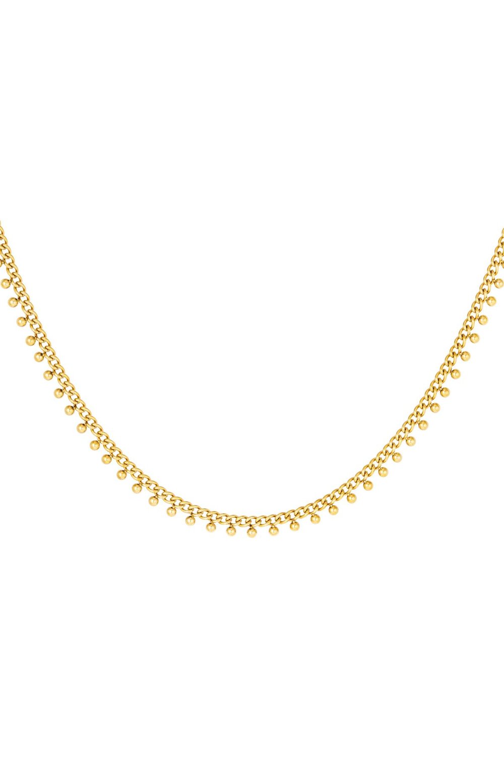 stainless steel necklace dots
