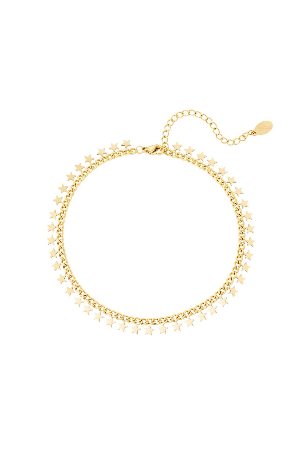 stainless steel anklet stars  (Pack with plastic bag) 