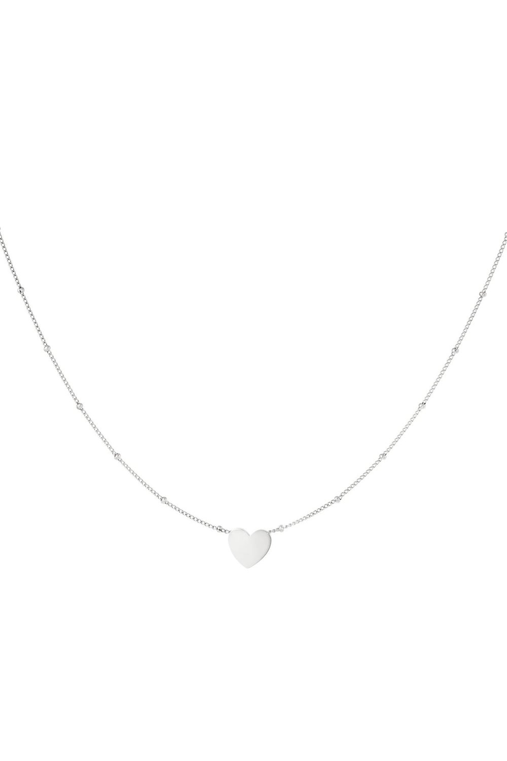 Cuore di collana minimalista Gold Stainless Steel