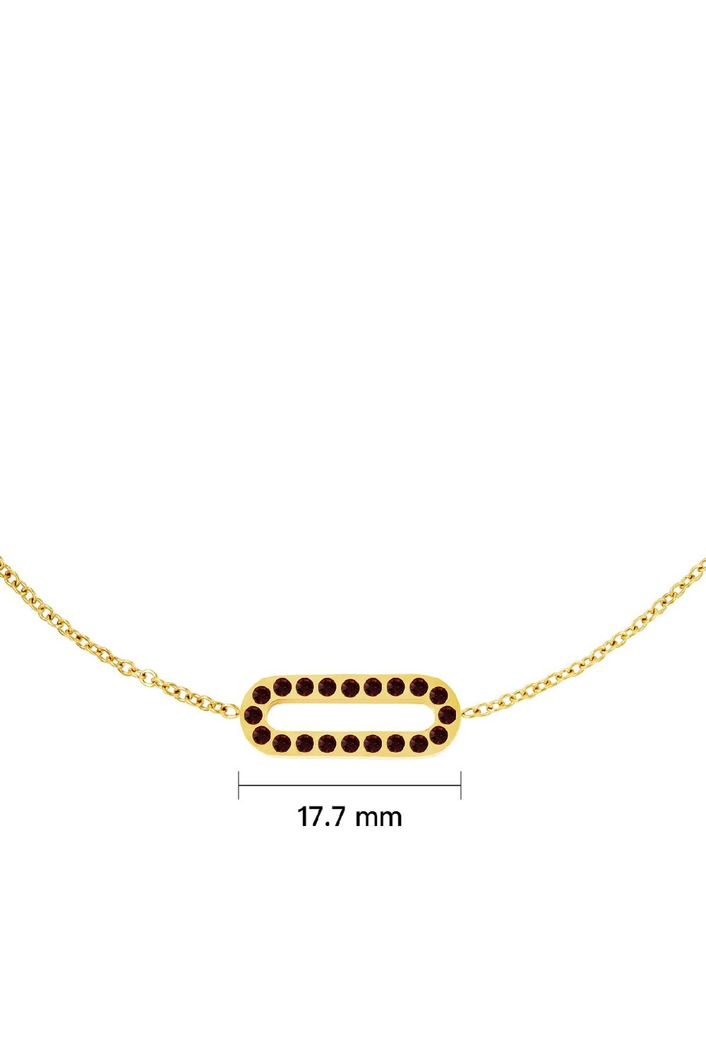 Stainless steel necklace Fuchsia h5Picture3