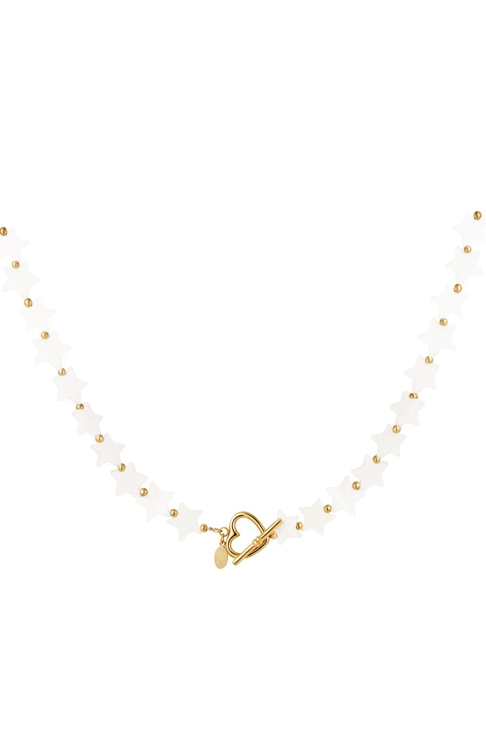 Necklace shell stars - Beach collection White Gold Color Sea Shells 