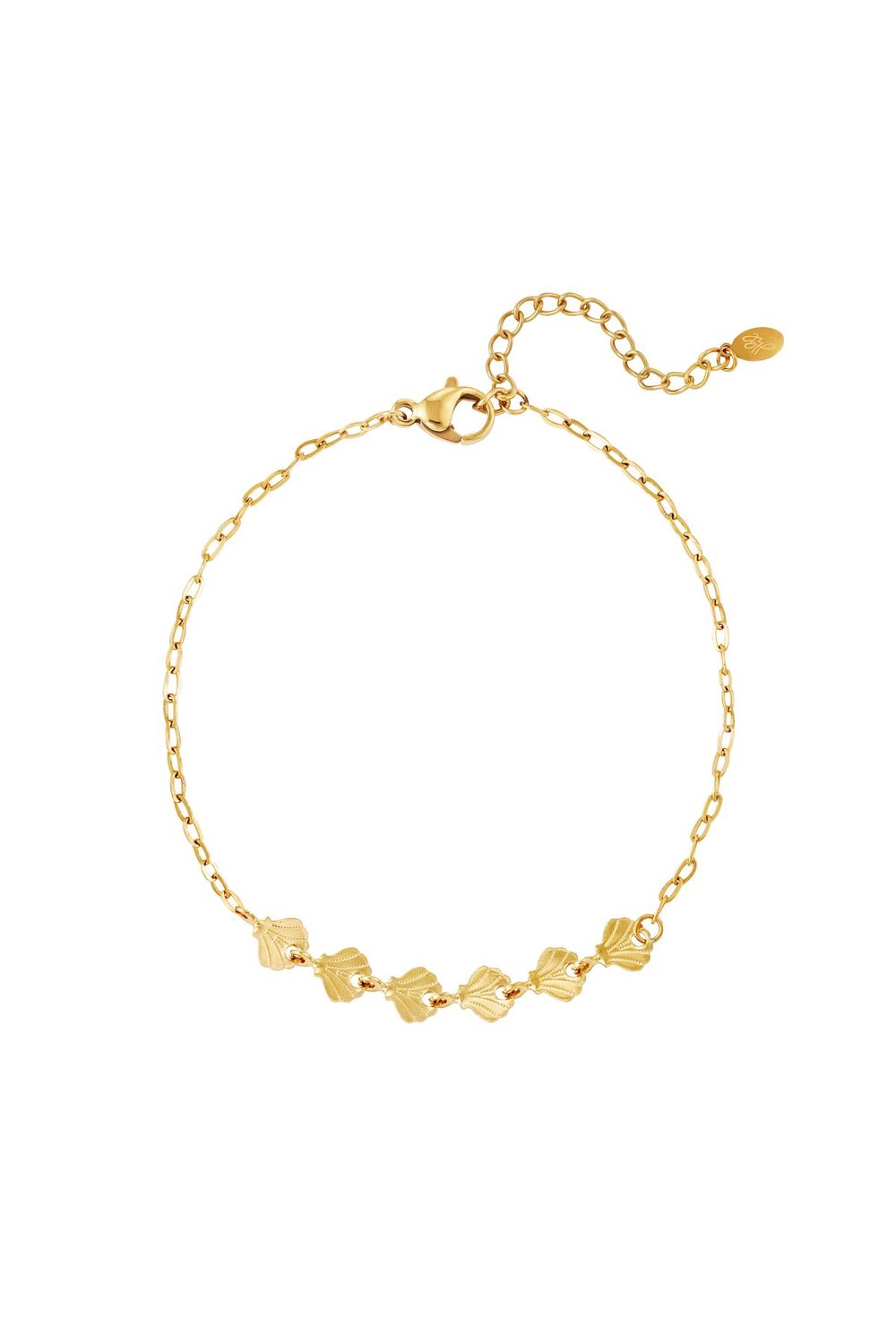 Sea shell anklet - Beach collection Gold Color Stainless Steel 