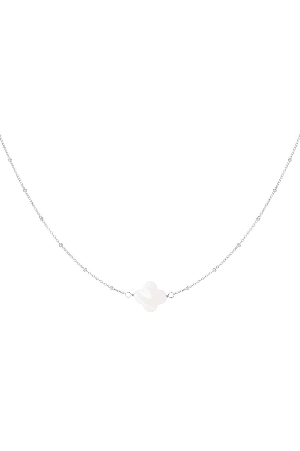 Necklace seashell clover Gold Color Stainless Steel