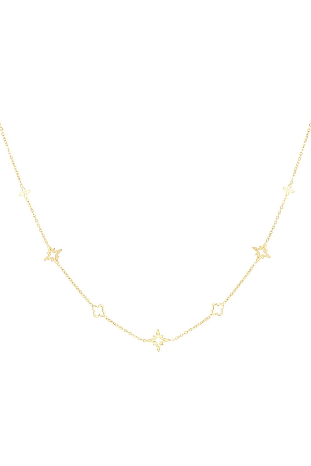 Collar con dijes Plata Acero inoxidable 