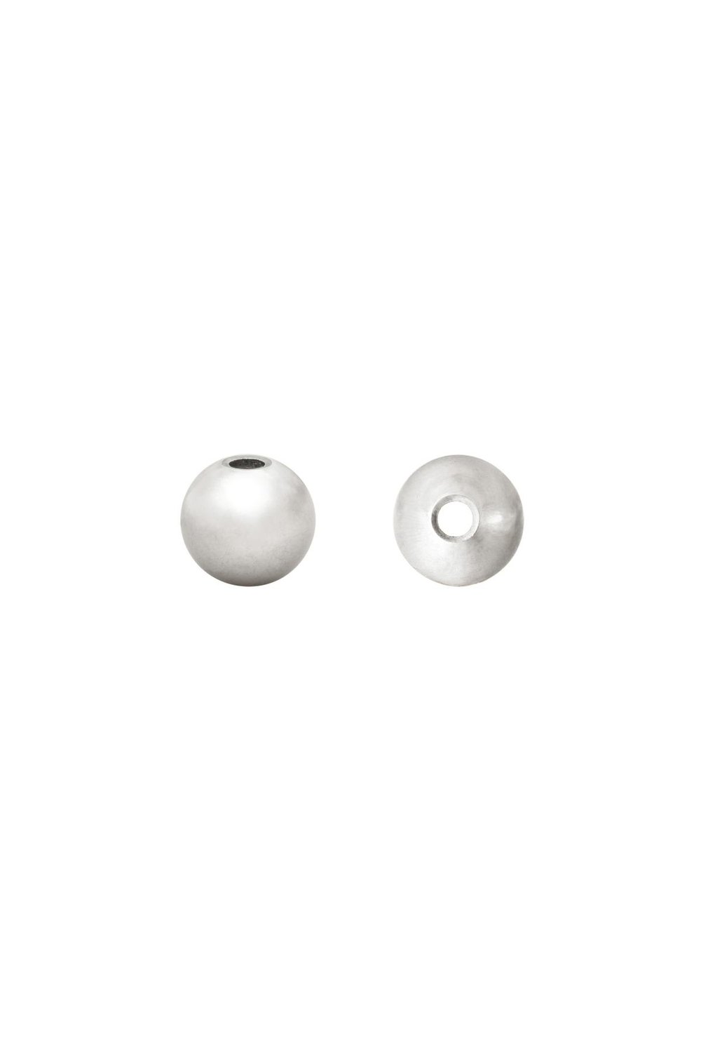 DIY Beads Ball 5MM Silber Edelstahl