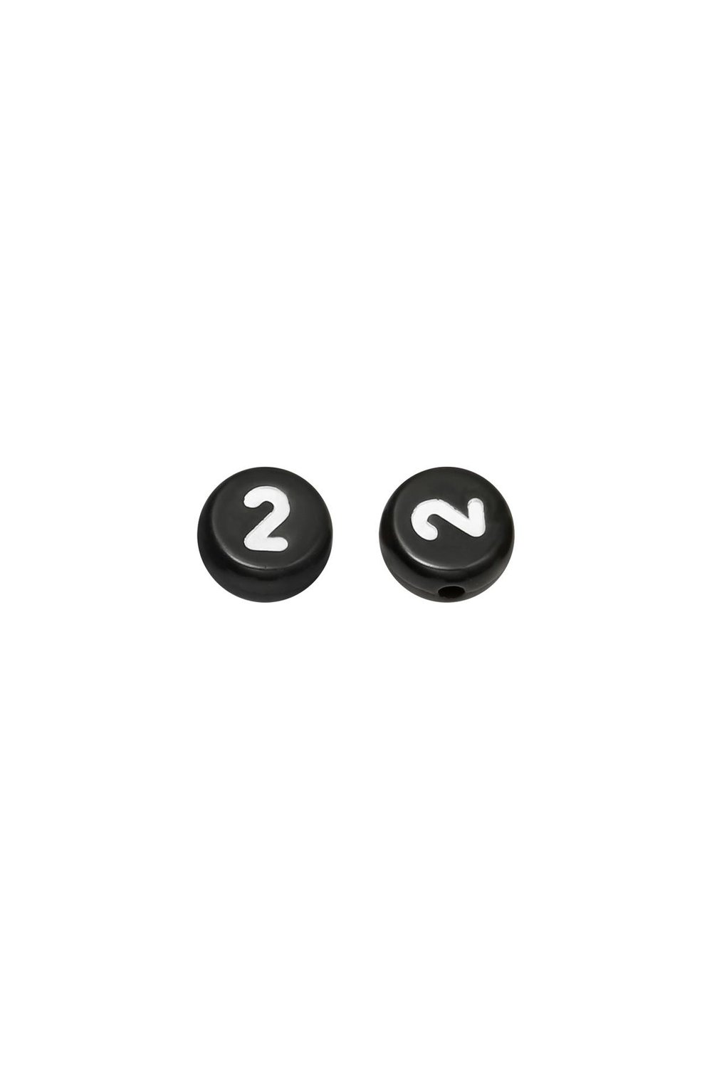 Beads Number 0 - 4MM Black Plastic