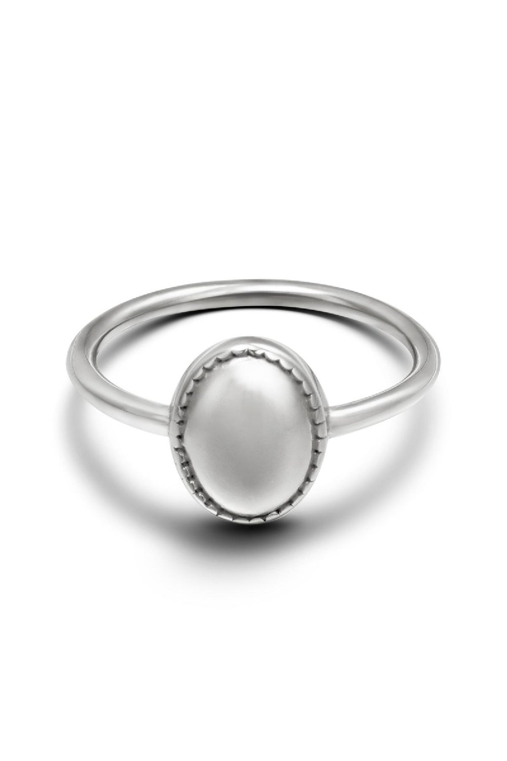 Ring Clean Oval Silver Color Stainless Steel 16 h5Picture2