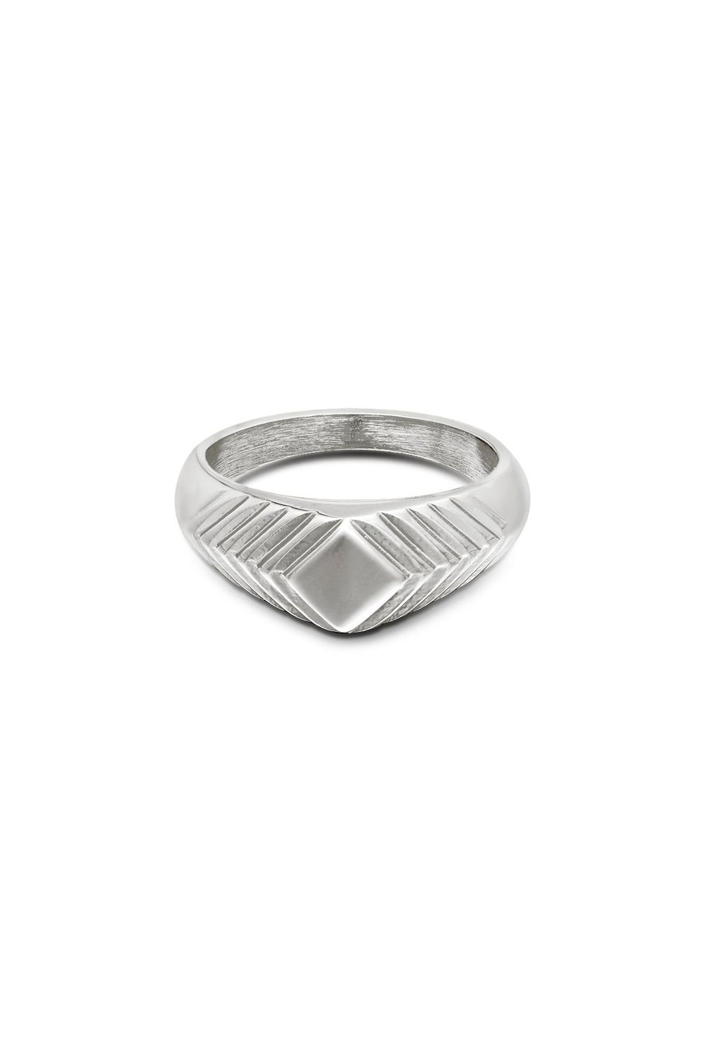 Ring Lydia Silver Color Stainless Steel 16 